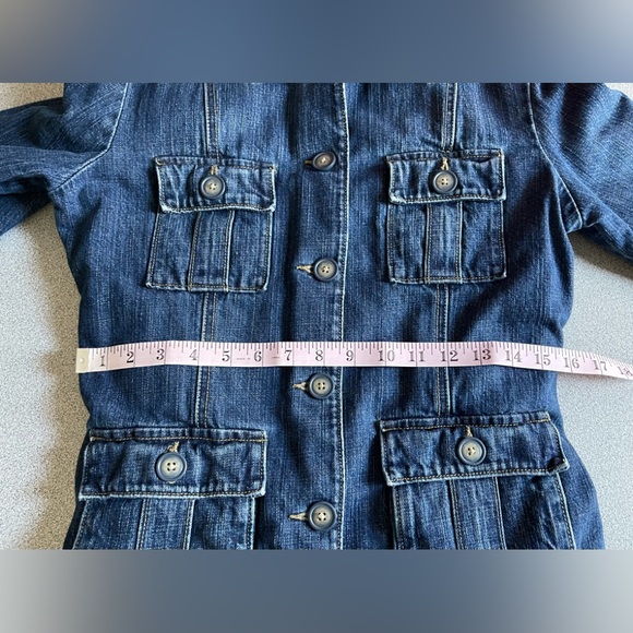 Vintage Roots Blue Denim Jean Jacket Size Small - Picture 11 of 13